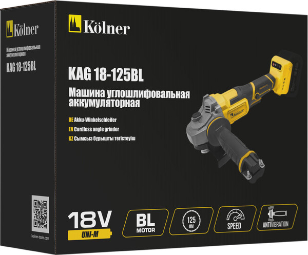 Изображение товара Угловая шлифовальная машина Kolner KAG 18-125BL