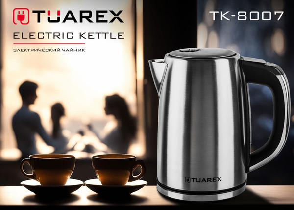Изображение товара Электрочайник Tuarex TK-8007 (стальной)
