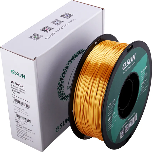 Изображение товара Пластик для 3D-печати eSUN ePLA-Silk / ePLA-Silk-P175J1 (1.75мм, 1кг, золотой)