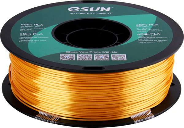 Изображение товара Пластик для 3D-печати eSUN ePLA-Silk / ePLA-Silk-P175J1 (1.75мм, 1кг, золотой)