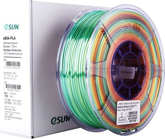 Изображение товара Пластик для 3D-печати eSUN ePLA-Silk / ePLA-Silk-P175RB1 (1.75мм, 1кг, радужный)