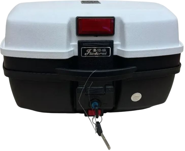 Изображение товара Кофр для мотоцикла AVM 688 (черный/белый)