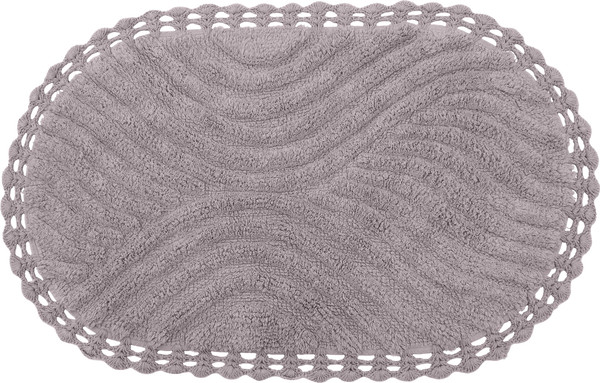 Изображение товара Коврик для ванной Sofi de Marko Sierra Кружевной 50x70 / КВ-СР-7-50х70 (серый/лиловый)
