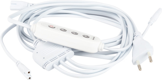 Изображение товара Кабель для фитосветильника ЭРА 3x IEC C7 2pin 2m+timer / Б0066933