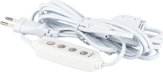 Изображение товара Кабель для фитосветильника ЭРА 3x IEC C7 2pin 2m+timer / Б0066933
