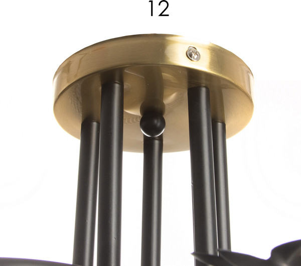 Изображение товара Люстра BayerLux Дассе 10385905 (черный/бронза)