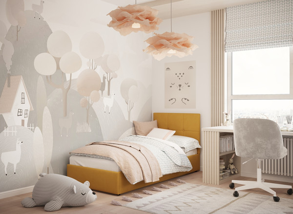 Изображение товара Односпальная кровать Moon Family 1261 / MF011874