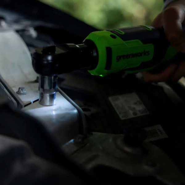 Изображение товара Аккумуляторная трещотка Greenworks GD24RW / 3804007