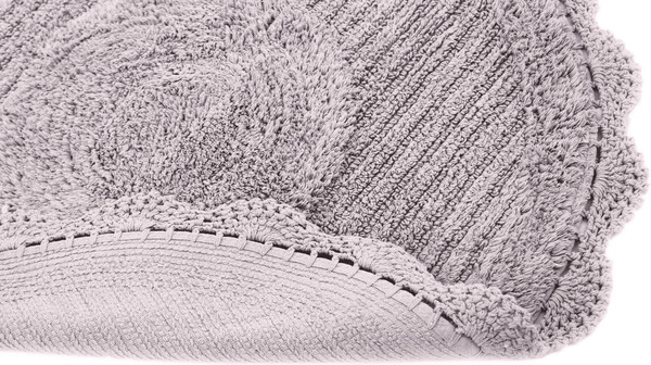 Изображение товара Коврик для ванной Sofi de Marko Laura Кружевной 75x75 / КВ-ЛА-7-75х75 (серый/лиловый)