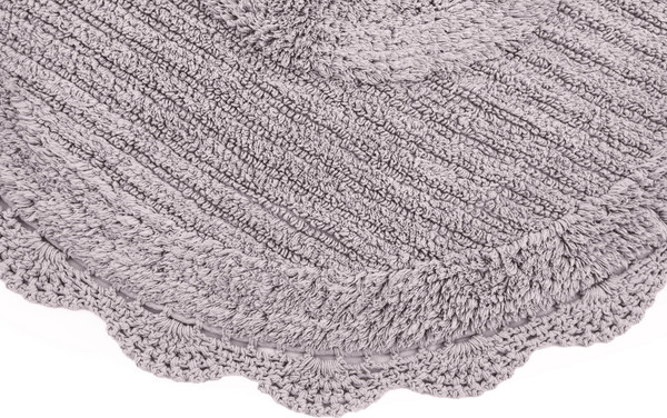 Изображение товара Коврик для ванной Sofi de Marko Laura Кружевной 75x75 / КВ-ЛА-7-75х75 (серый/лиловый)