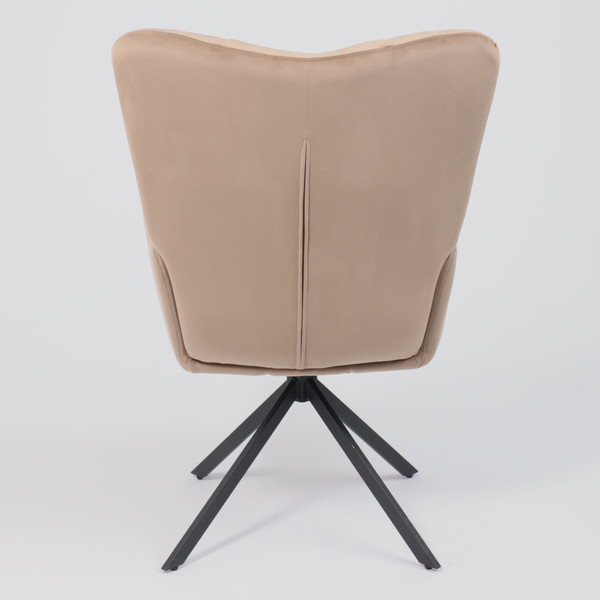 Изображение товара Кресло мягкое AksHome Colorado New поворотное (капучино велюр HCJ-11/черный)