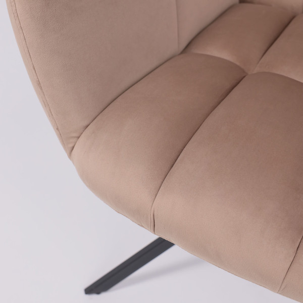 Изображение товара Кресло мягкое AksHome Colorado New поворотное (капучино велюр HCJ-11/черный)