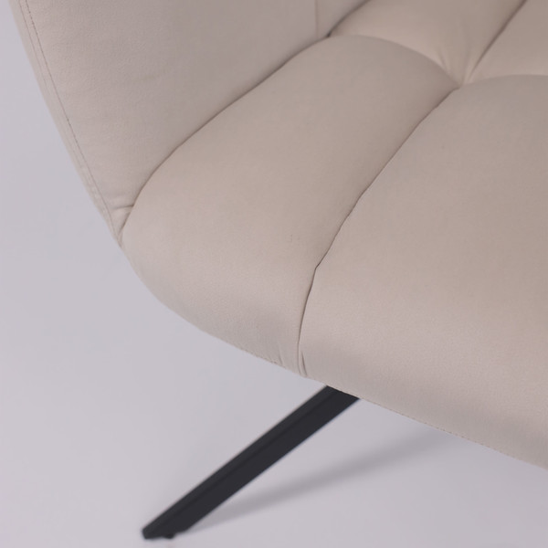 Изображение товара Кресло мягкое AksHome Colorado New поворотное (серо-бежевый велюр HCJ-3/черный)