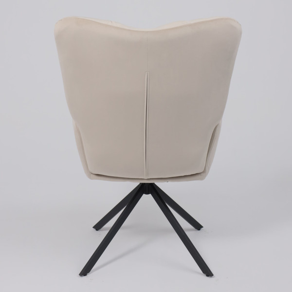 Изображение товара Кресло мягкое AksHome Colorado New поворотное (серо-бежевый велюр HCJ-3/черный)