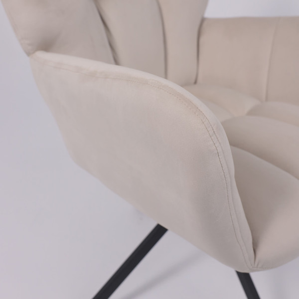 Изображение товара Кресло мягкое AksHome Colorado New поворотное (серо-бежевый велюр HCJ-3/черный)