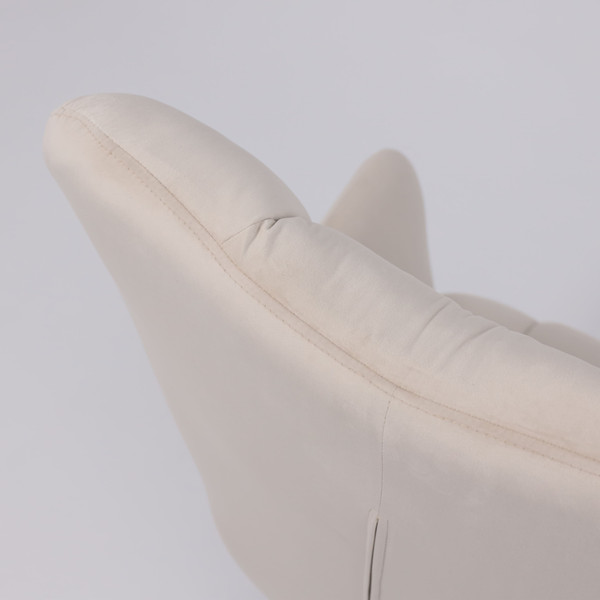 Изображение товара Кресло мягкое AksHome Colorado New поворотное (серо-бежевый велюр HCJ-3/черный)