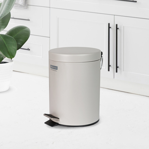 Изображение товара Мусорное ведро OfficeClean Professional 370982 (3л, серый матовый)