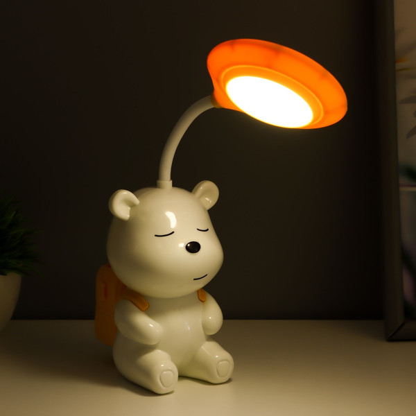 Изображение товара Ночник Risalux Медвежонок 10184718 (белый/желтый)