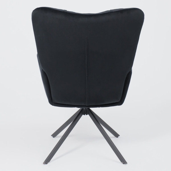 Изображение товара Кресло мягкое AksHome Colorado New поворотное (черный велюр HCJ-50/черный)