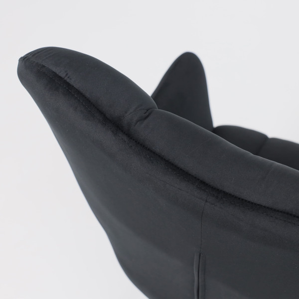 Изображение товара Кресло мягкое AksHome Colorado New поворотное (черный велюр HCJ-50/черный)