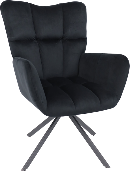 Изображение товара Кресло мягкое AksHome Colorado New поворотное (черный велюр HCJ-50/черный)