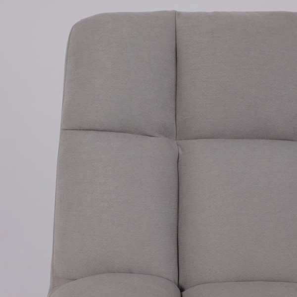 Изображение товара Кресло мягкое AksHome Grande поворотное (серая ткань Linen Fabric-11/черный)