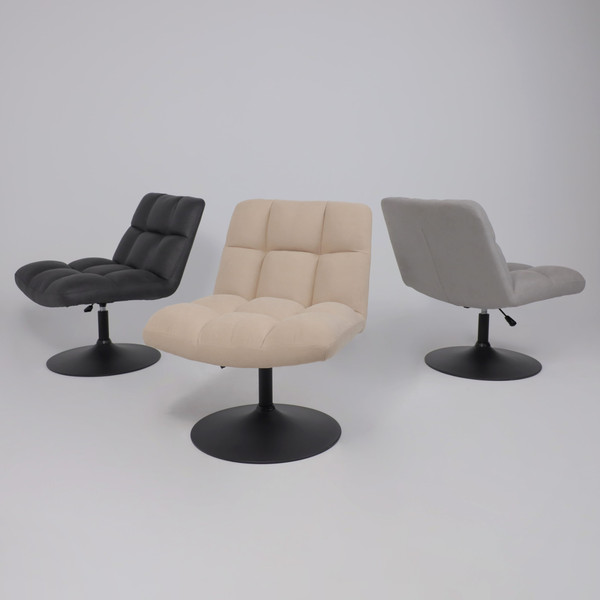 Изображение товара Кресло мягкое AksHome Grande поворотное (экокожа/винтажный черный Watusi 16/черный)