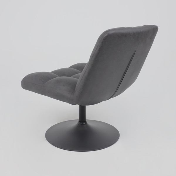 Изображение товара Кресло мягкое AksHome Grande поворотное (экокожа/винтажный черный Watusi 16/черный)