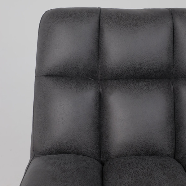 Изображение товара Кресло мягкое AksHome Grande поворотное (экокожа/винтажный черный Watusi 16/черный)