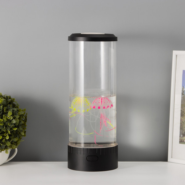 Изображение товара Ночник Risalux Аквариум с медузами 10757219 (черный)