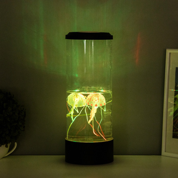 Изображение товара Ночник Risalux Аквариум с медузами 10757219 (черный)
