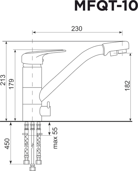 Изображение товара Смеситель Maunfeld MFQT-10LBG (светло-бежевый)