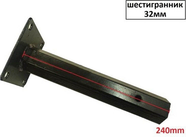 Изображение товара Полуось для мотоблока StaRK 32х32 240мм / 02311