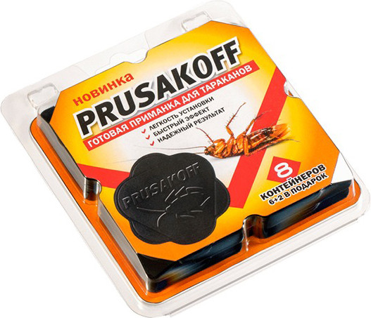 Изображение товара Набор ловушек для насекомых Prusakoff Для тараканов (8шт)