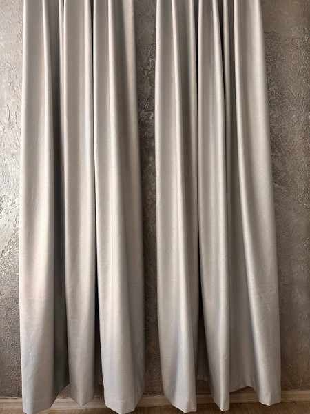 Изображение товара Комплект штор Ника Зварико 8-300270-04 блэкаут 150x270 (2шт, светло-серый меланж)