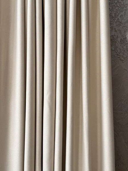 Изображение товара Комплект штор Ника Зварико 8-300270-03 блэкаут 150x270 (2шт, соломенно-молочный меланж)