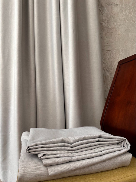 Изображение товара Штора Ника Зварико 8-200270-04 блэкаут 200x270 (светло-серый меланж)