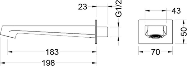 Изображение товара Излив Aquatek Оберон AQ1241BG (золото)