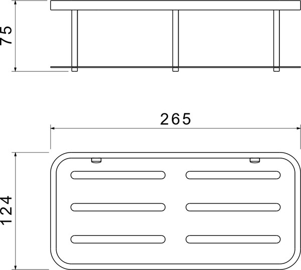 Изображение товара Полка для ванной Aquatek AQ4936BG (золото)