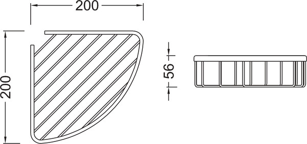 Изображение товара Полка для ванной Aquatek AQ4906BGM (черный хром)