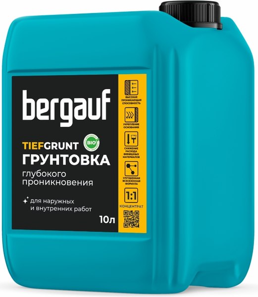 Изображение товара Грунтовка Bergauf Tiefgrunt концентрат 1:1-U (10л)
