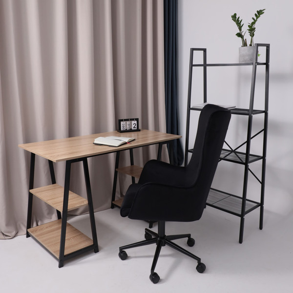 Изображение товара Кресло офисное AksHome Bella XL  (Black, Seven 035, велюр/черный)