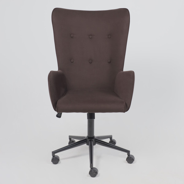 Изображение товара Кресло офисное AksHome Bella XL  (Black/Velutto 24/велюр/темный шоколад)