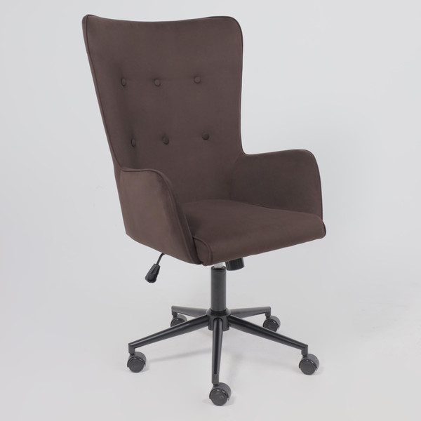 Изображение товара Кресло офисное AksHome Bella XL  (Black/Velutto 24/велюр/темный шоколад)