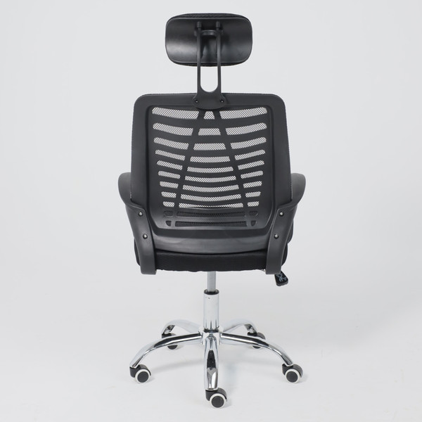 Изображение товара Кресло офисное AksHome Consul New (ткань/сетка, черный/с подголовником)