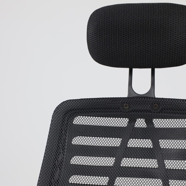 Изображение товара Кресло офисное AksHome Consul New (ткань/сетка, черный/с подголовником)