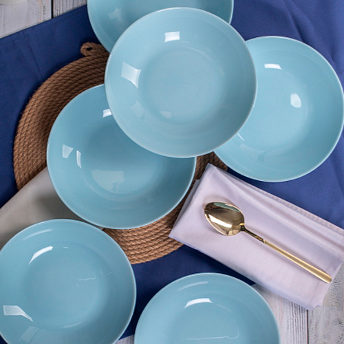 Изображение товара Тарелка столовая глубокая Luminarc Zelie Paradise Blue V5848