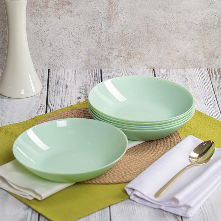 Изображение товара Тарелка столовая глубокая Luminarc Zelie Paradise Green V5852