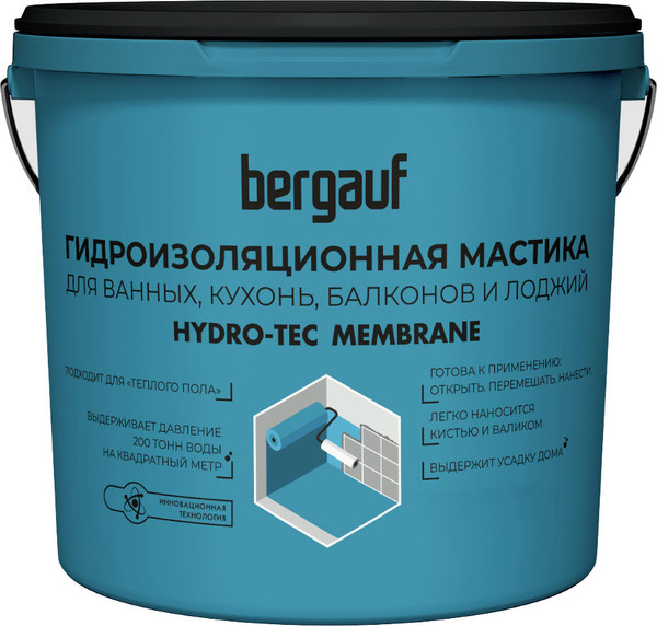 Изображение товара Гидроизоляционная мастика Bergauf Membrane U (4кг)