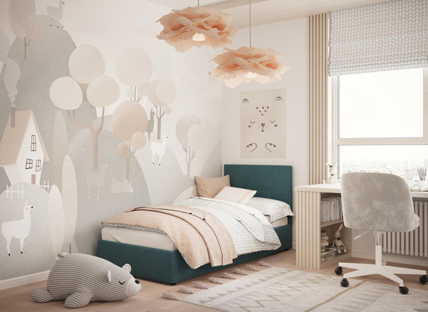 Изображение товара Односпальная кровать Moon Family 1261 / MF011855